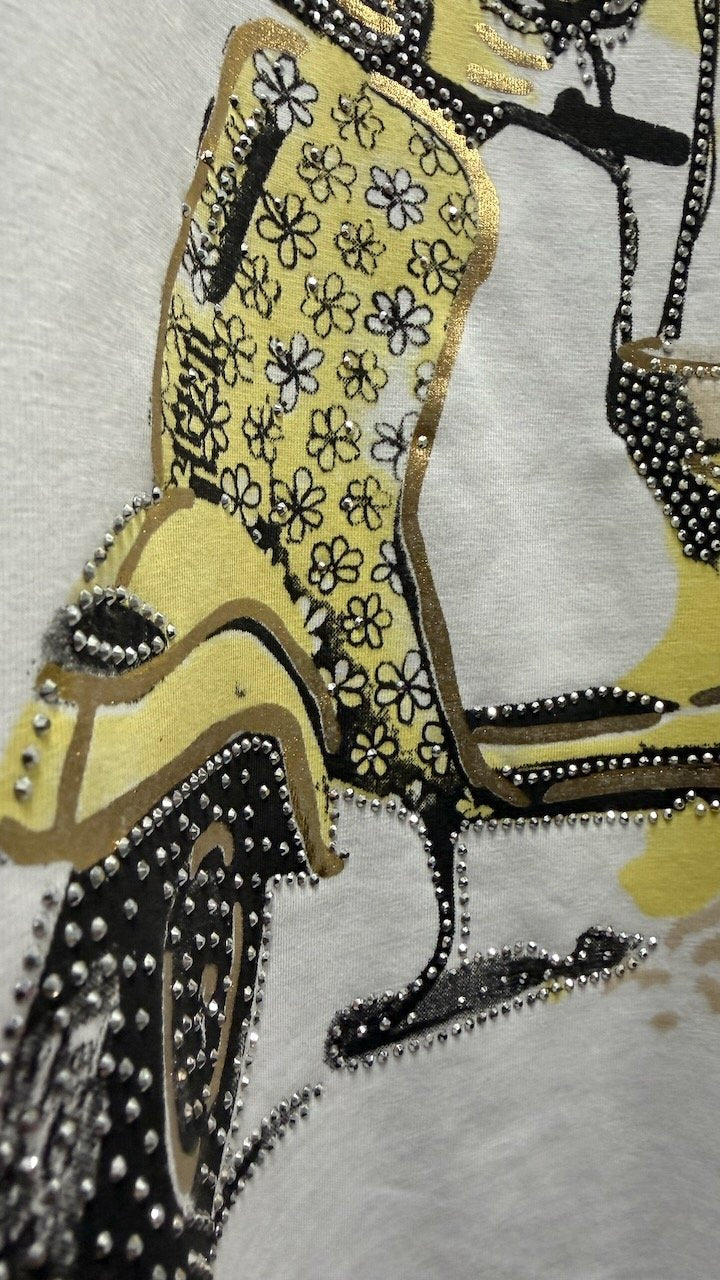 Inze T-Shirt Happy Scooter | Lilla Hem