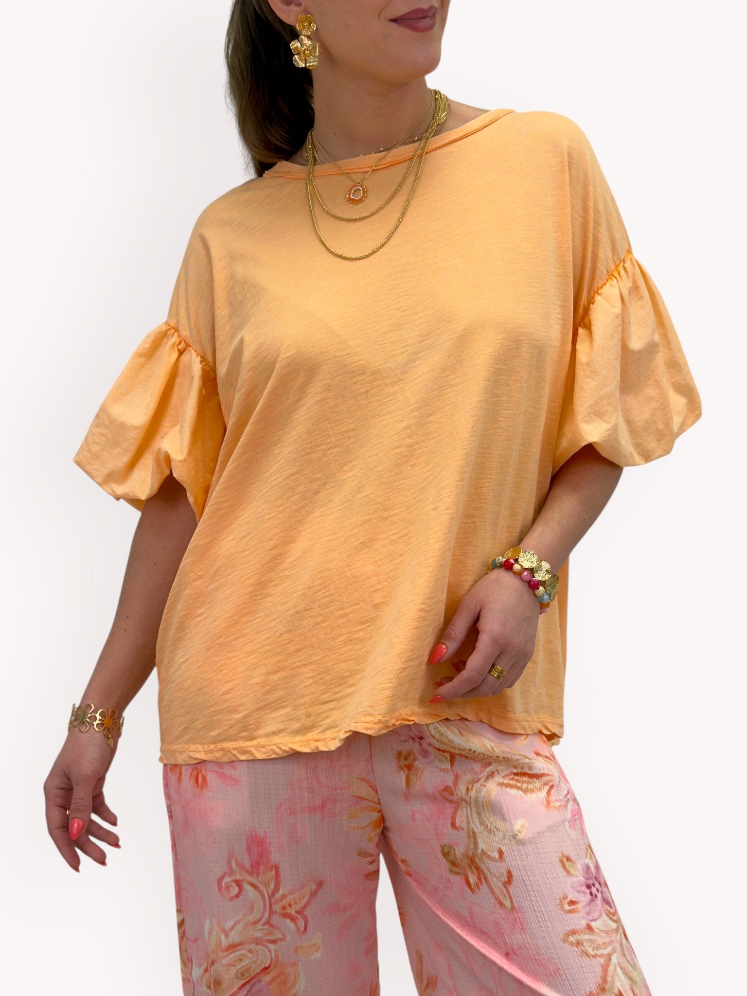 T-Shirt med Volymärm | Lilla Hem