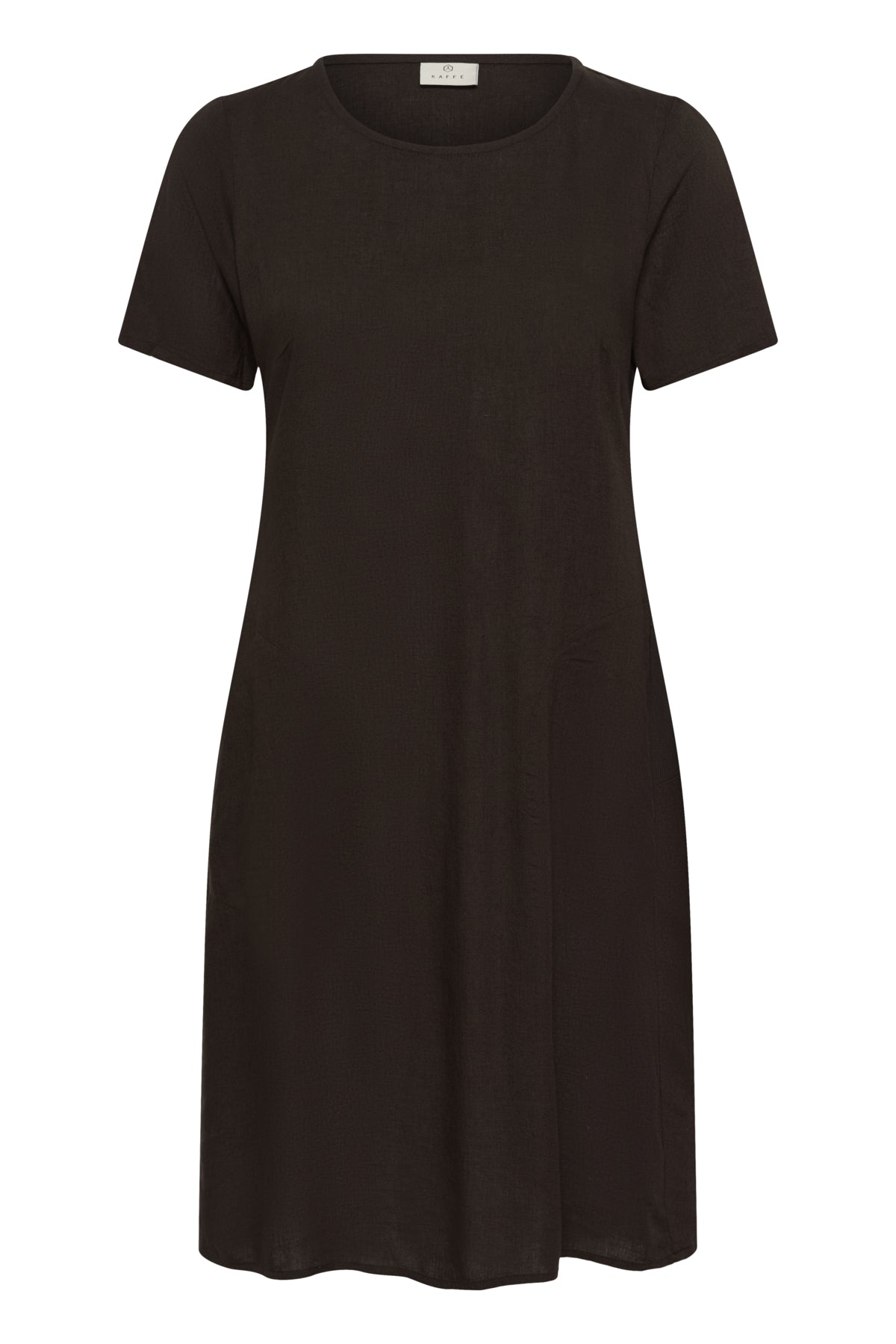 KAmilia Dress Black Coffee framsida | Lilla Hem