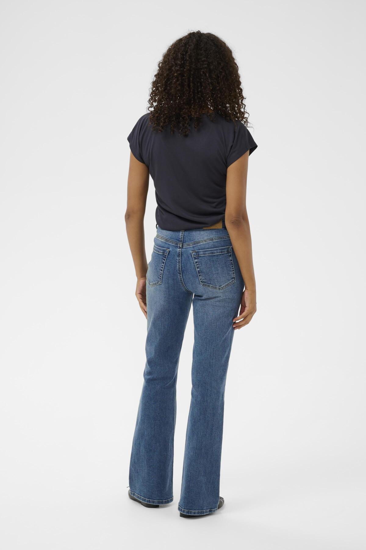KAforest HW 1slim Fit Jeans Medium Blue Denim material | Lilla Hem
