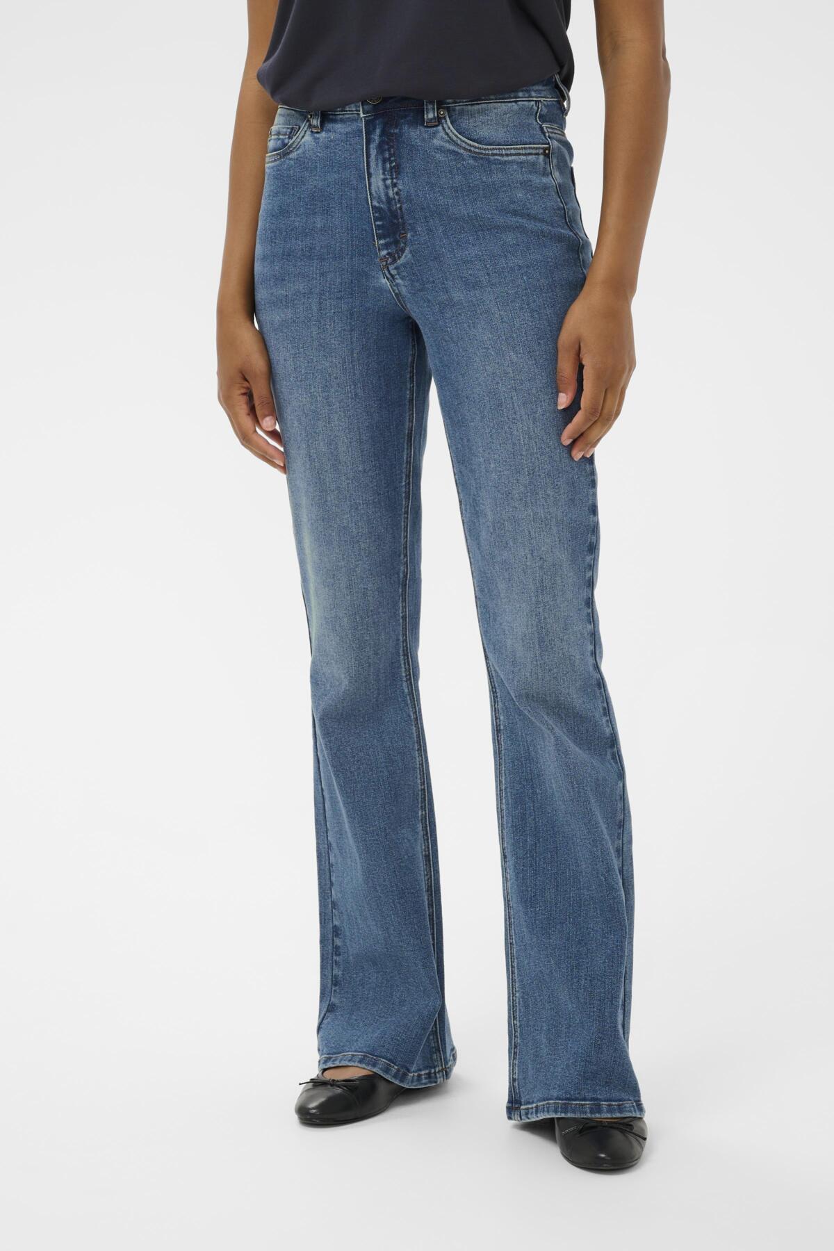 KAforest HW 1slim Fit Jeans Medium Blue Denim helbild | Lilla Hem