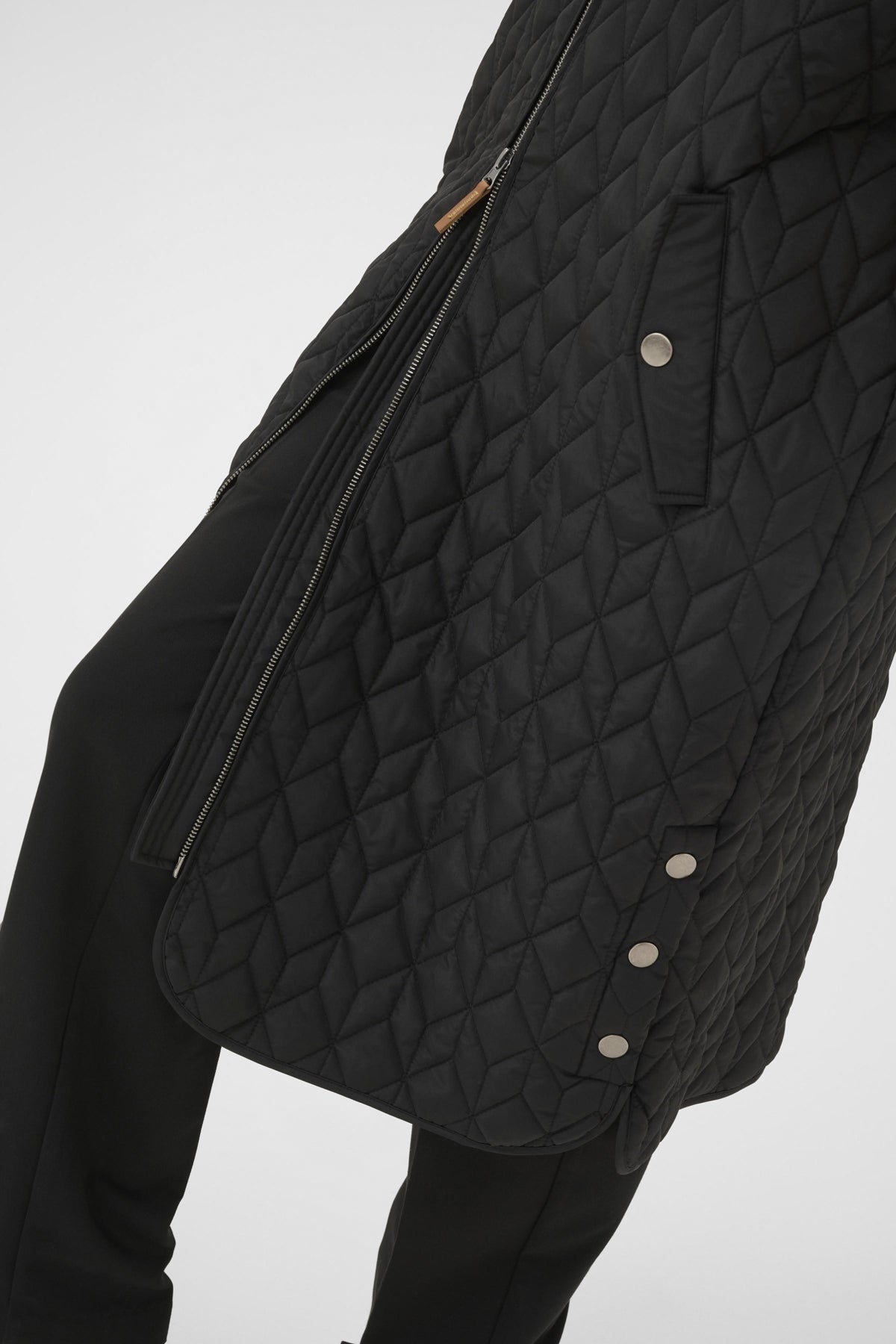 KAlelia Quilt Waist Coat Black Deep bakifrån - Kaffe | Lilla Hem