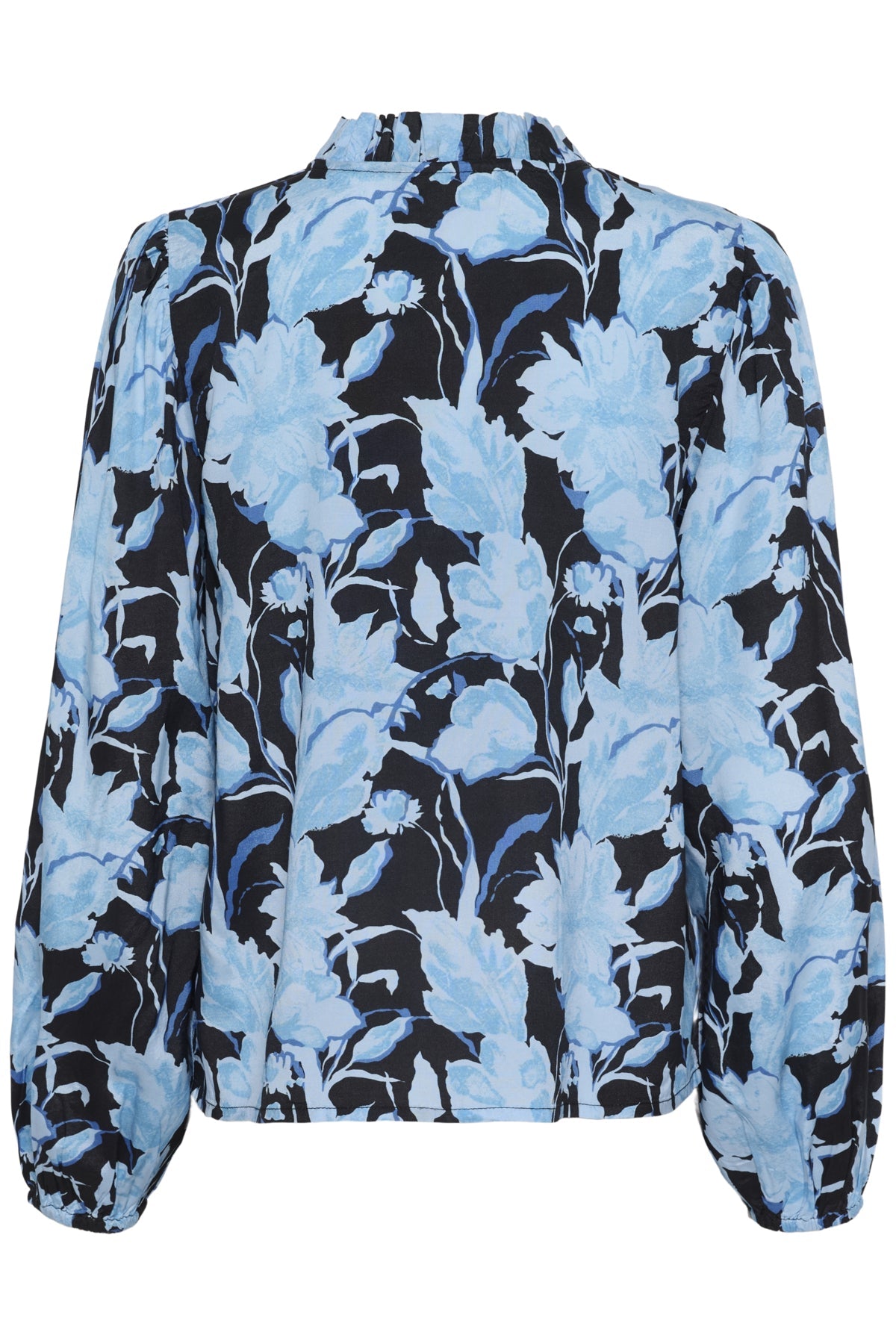 KAsasia Blouse Blue Snake Flower baksida - Kaffe | Lilla Hem