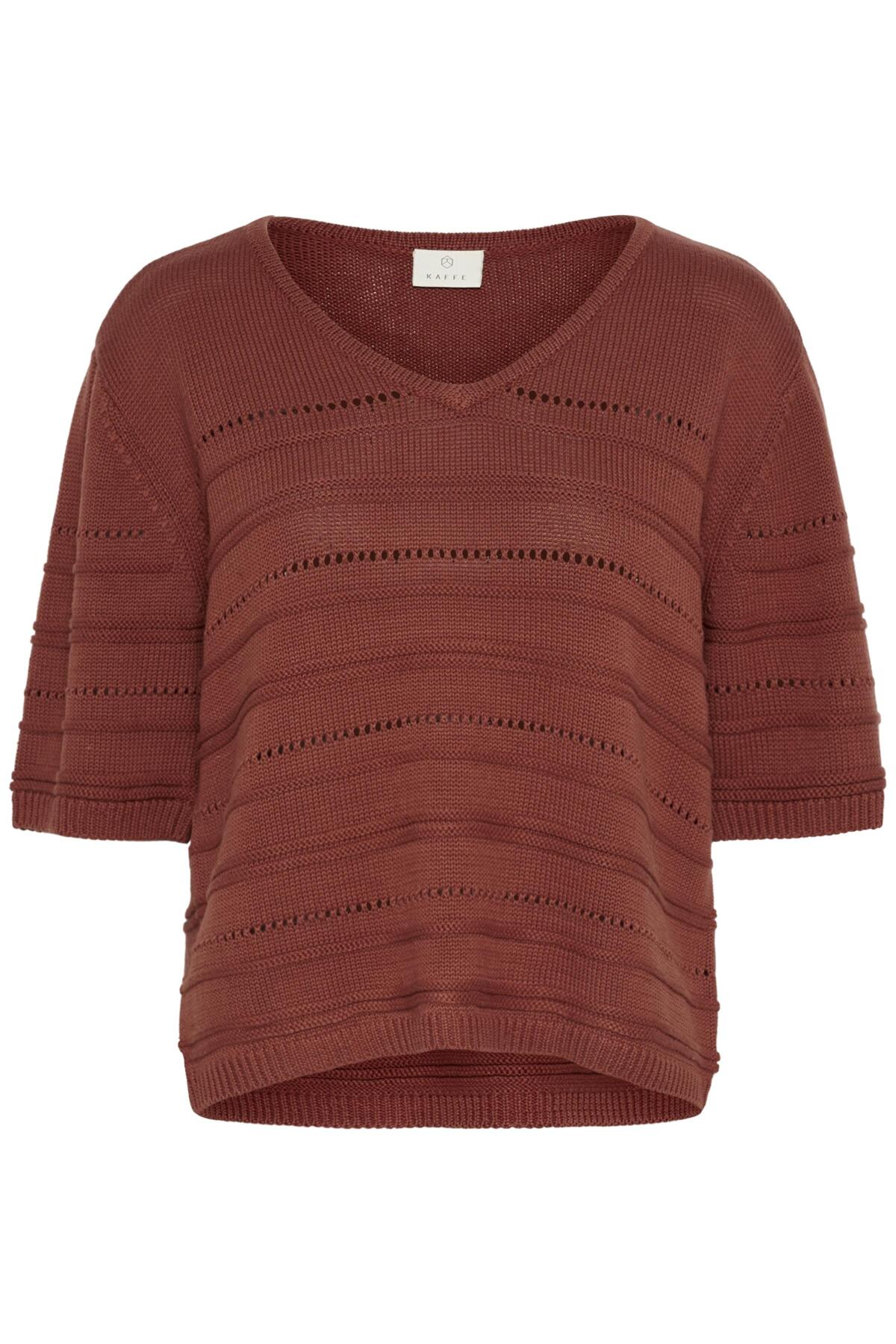 KAmellie Knit Pullover Henna framsida | Lilla Hem