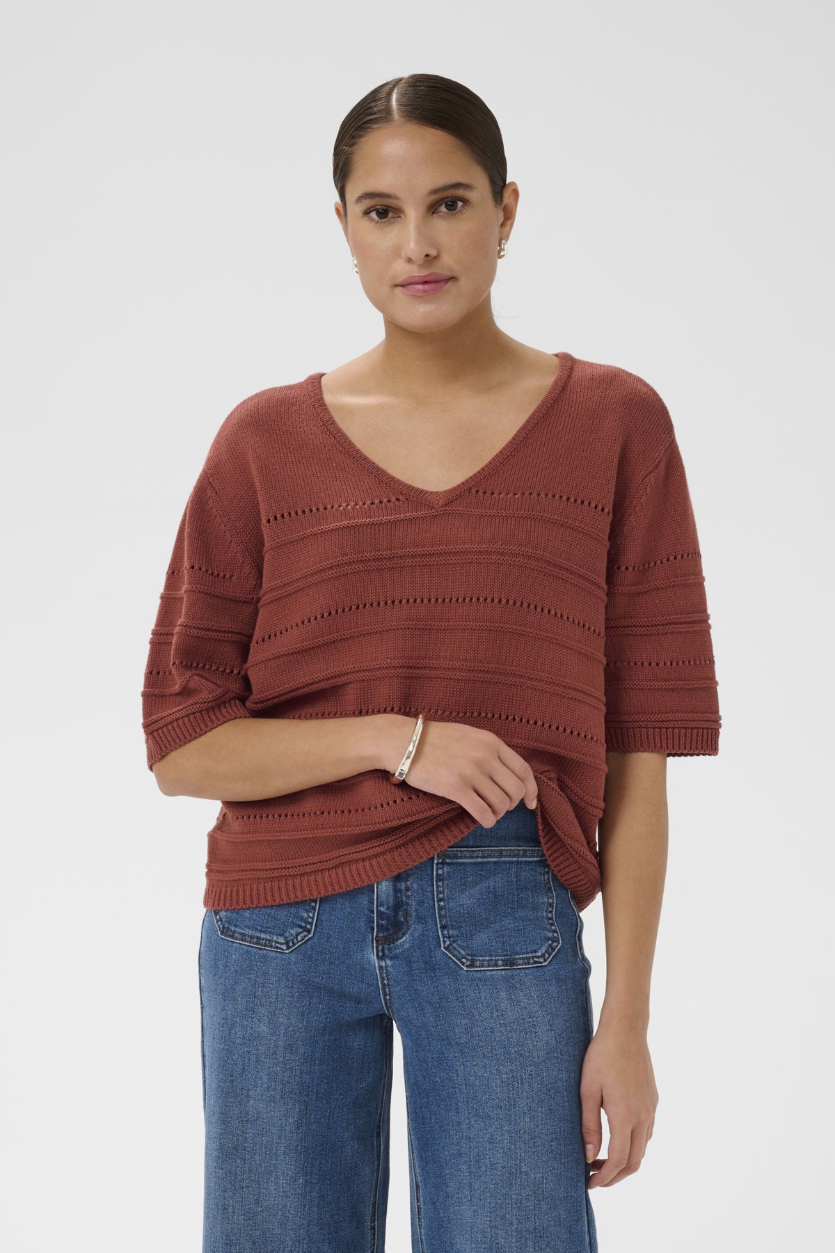 KAmellie Knit Pullover Henna helbild | Lilla Hem