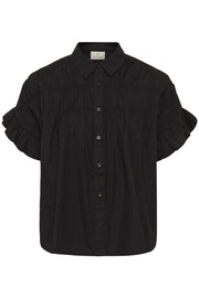 KAverdina Flouncce Shirt Black Deep framsida | Lilla Hem