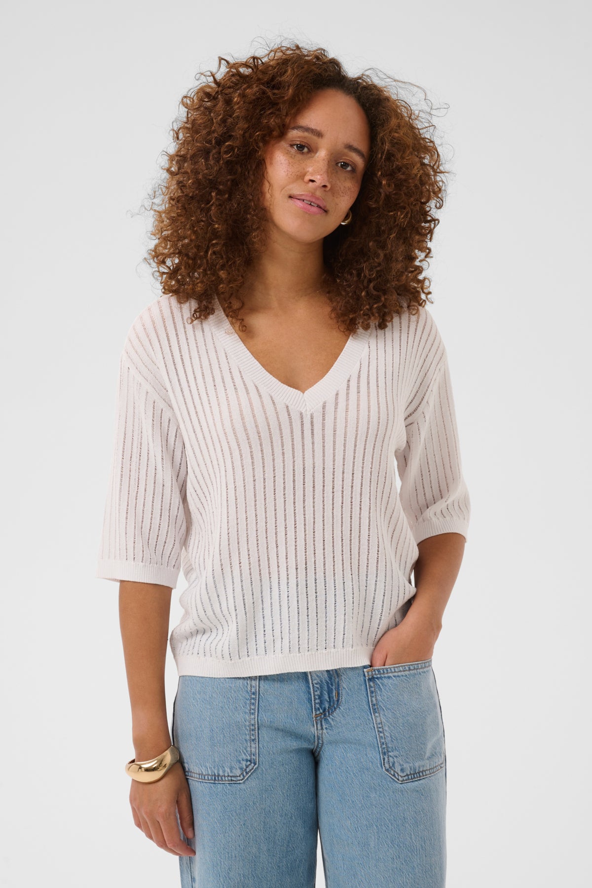 KAabalina V-Neck Pullover | KAFFE | Lilla Hem