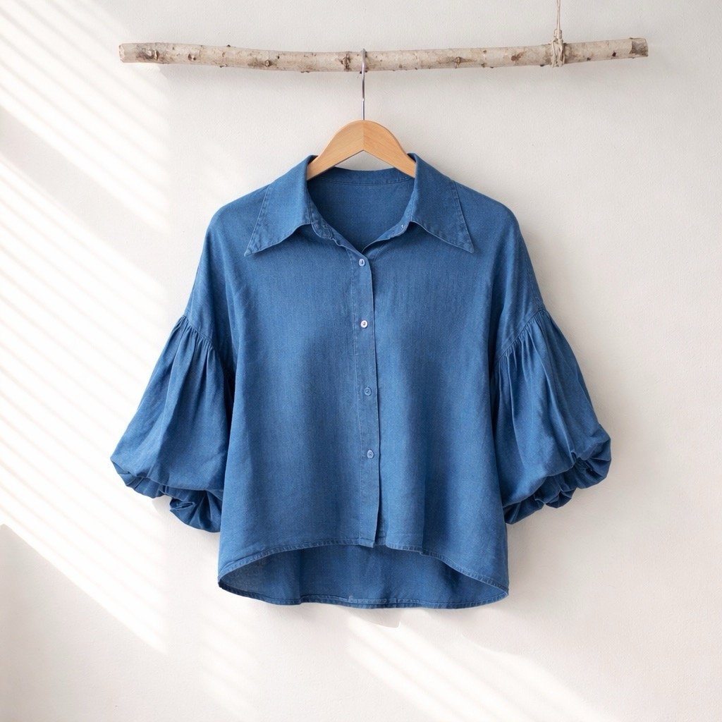 Blus med Ballongärm | Lilla Hem