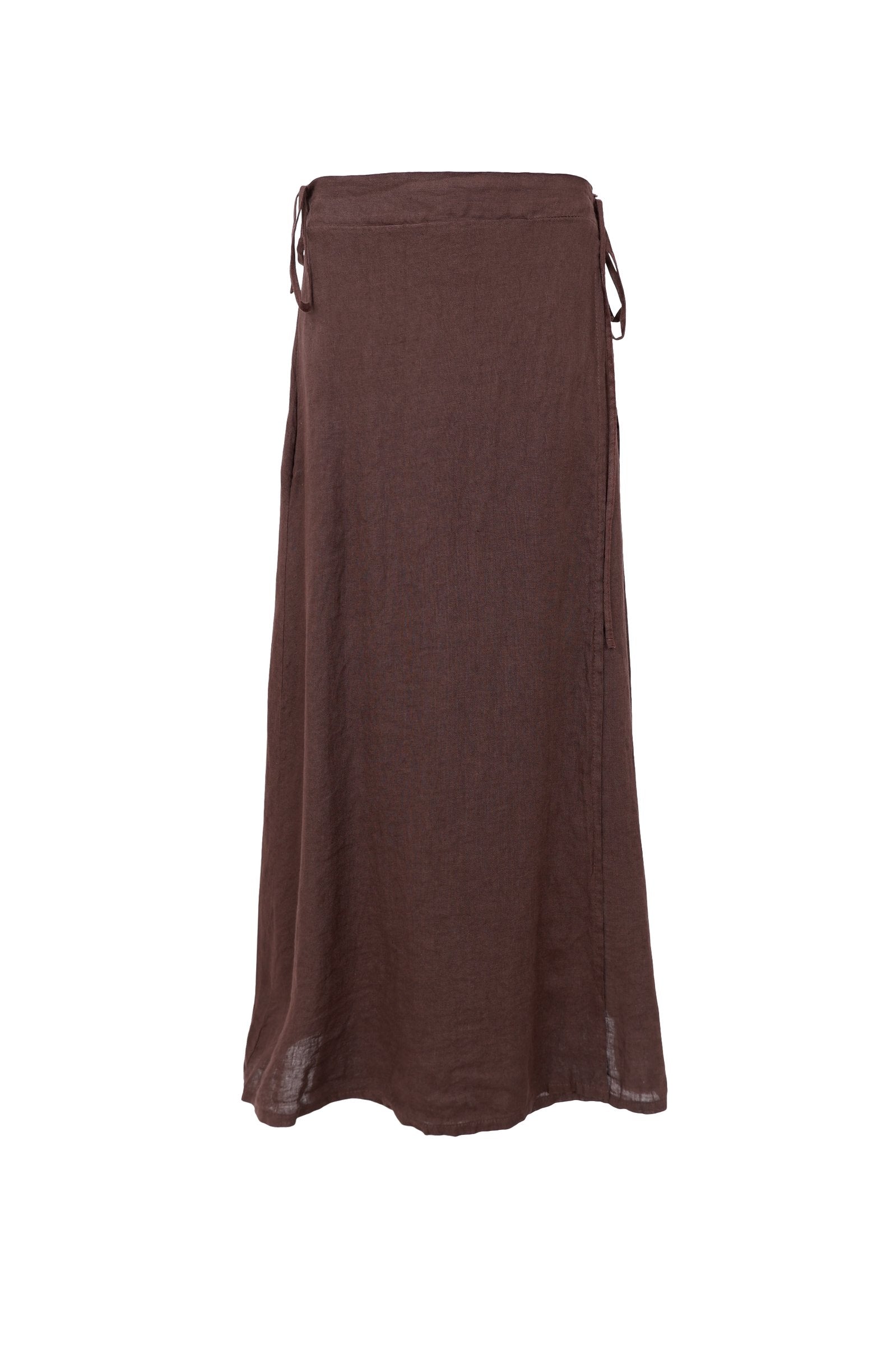 BCMELINA Linen Wrap Skirt | Lilla Hem