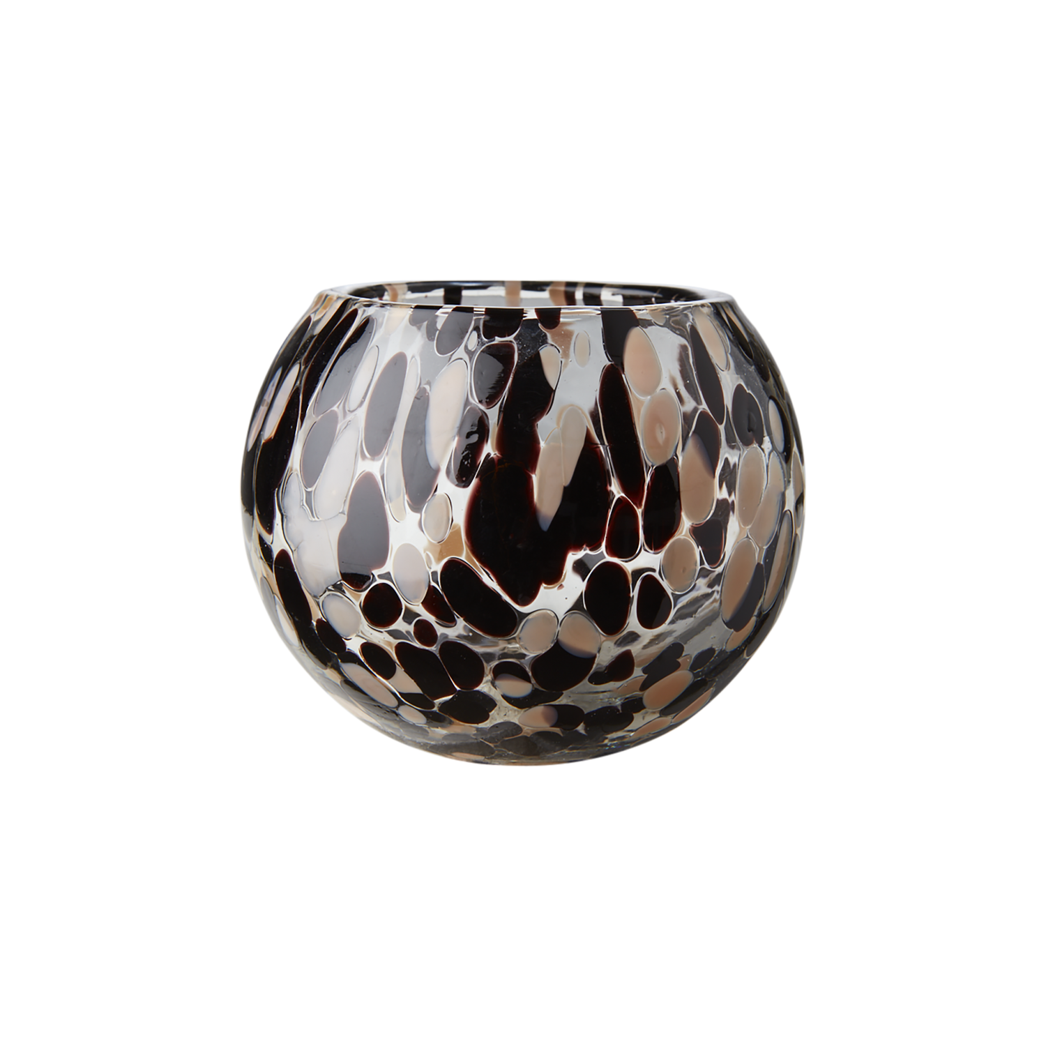 PARTY Värmeljushållare S Brun/beige/svart - Affari of Sweden hos Lilla Hem