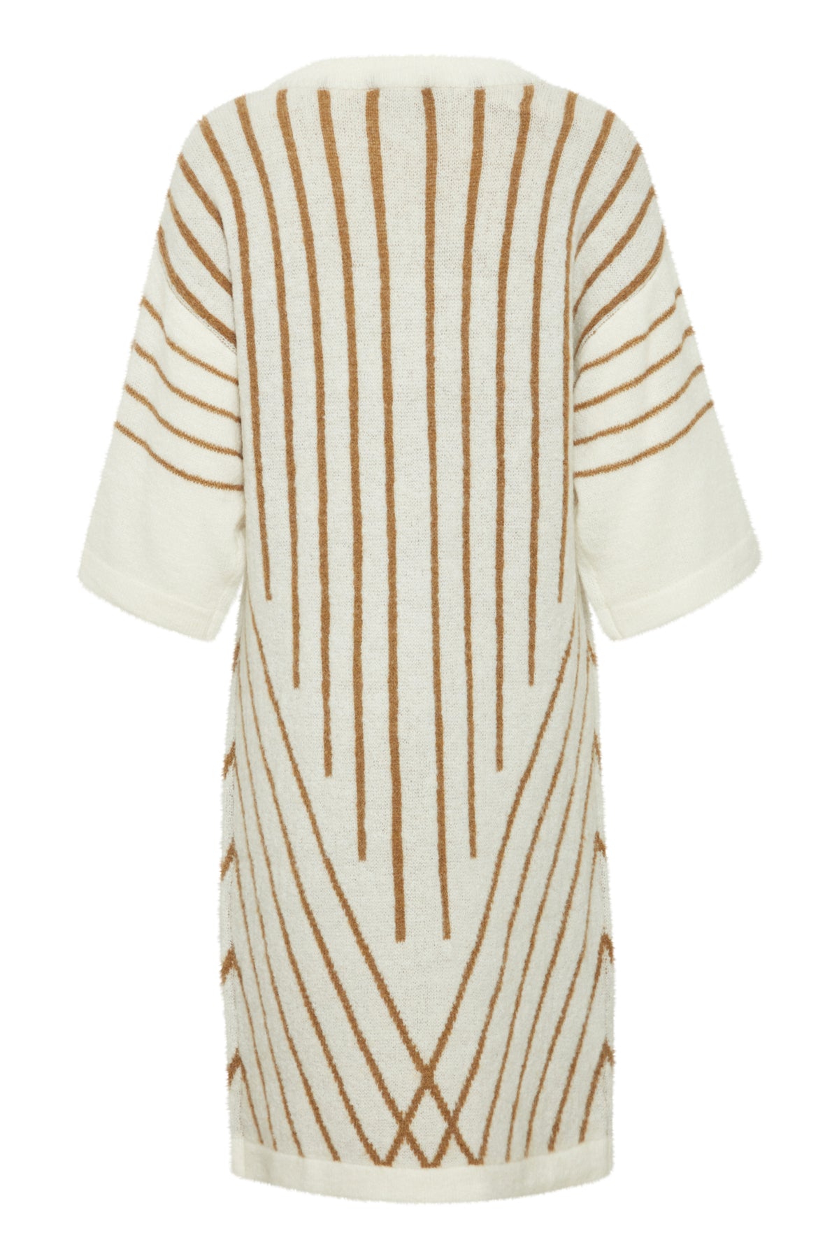 BYOTIKI JACQUARD DRESS Marshmallow Mix - B. YOUNG | Lilla Hem
