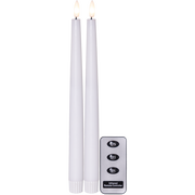 LED Antikljus 2-pack Vit Flamme Slim - Star Trading hos Lilla Hem