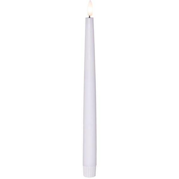 LED Antikljus 2-Pack Vit Flamme Slim - Star Trading | Lilla Hem