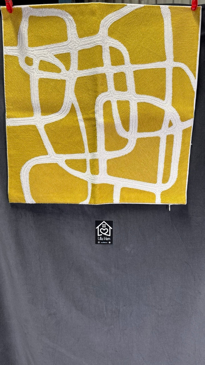 STREET KUDDFODRAL GUL 48x48cm - Fondaco hos Lilla Hem