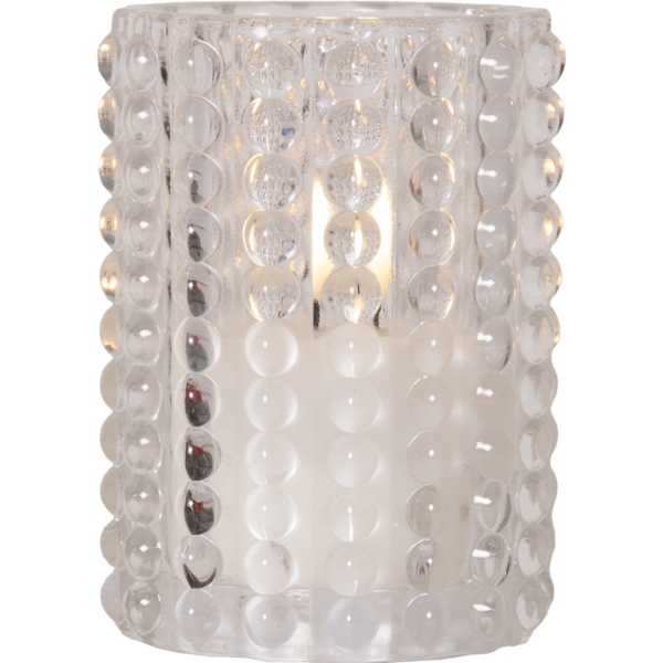 LED Ljus Klart Glas Flamme Dotty - Star Trading | Lilla Hem