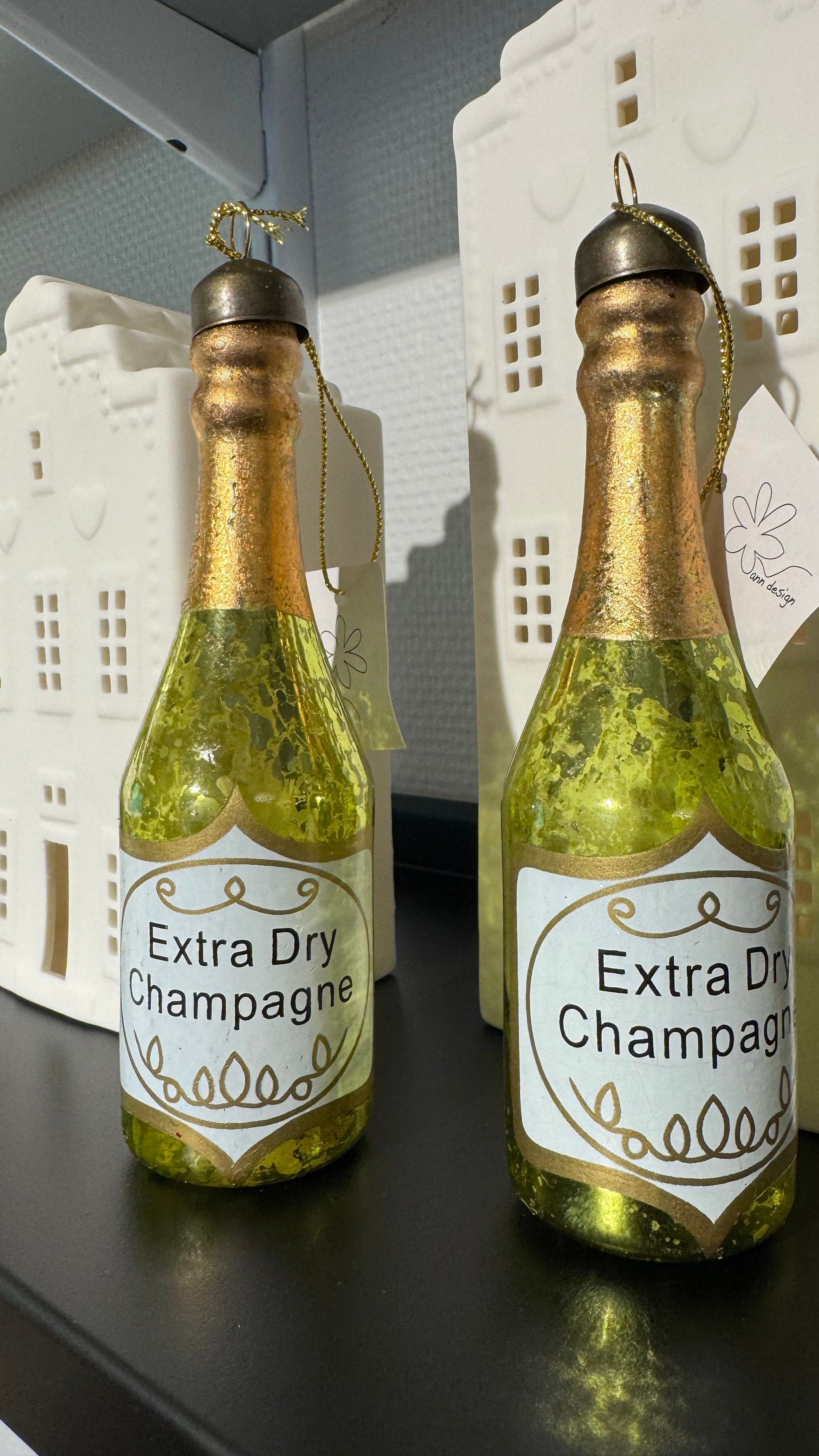 Champagneflaska Glas 2-pack - A Lot Decoration hos Lilla Hem