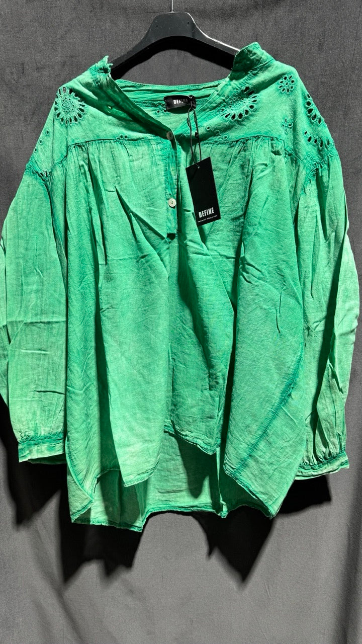 Blus Define green OneSize hos Lilla Hem