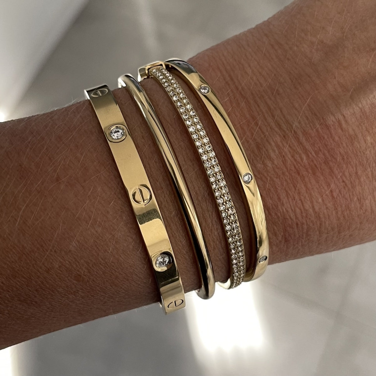 Celeste Bracelet Clear/gold - Bud To Rose | Lilla Hem