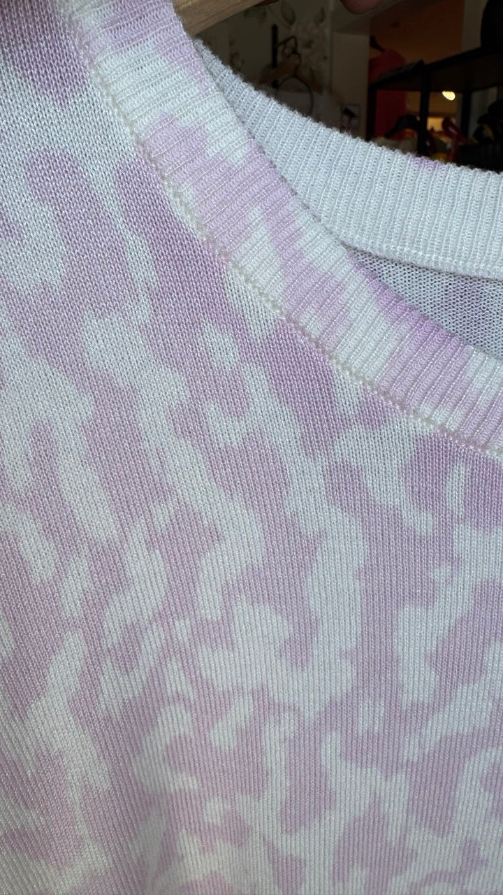 KAliz Pullover Pink/Chalk Graphic Print - KAFFE | Lilla Hem