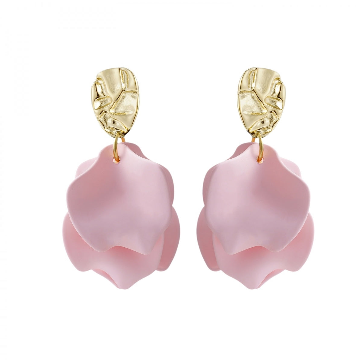 Paloma Small Earring Lt.Pink/Gold - Bud To Rose hos Lilla Hem