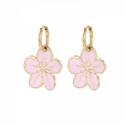 Calista Enamel Earring Lt. Pink/Gold hos Lilla Hem