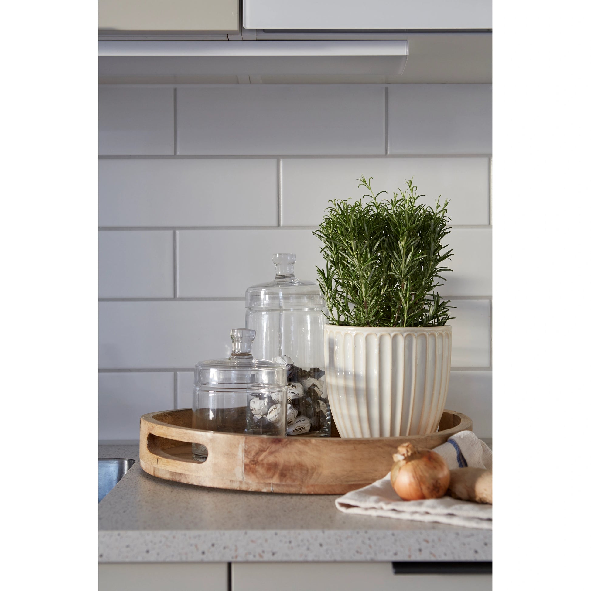 Glasburk med Lock Klarglas 11x20cm - Wikholm Form | Lilla Hem