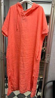 Milla med luva Ljus korall Onesize - L8 Fashion hos Lilla Hem