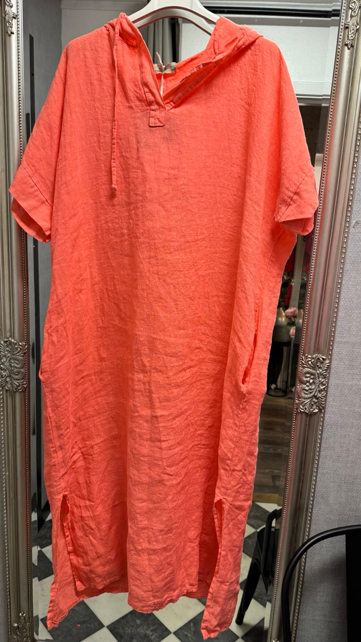 Milla med luva Ljus korall Onesize - L8 Fashion hos Lilla Hem