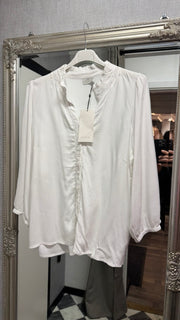 KAmicka Blouse Chalk - KAFFE hos Lilla Hem