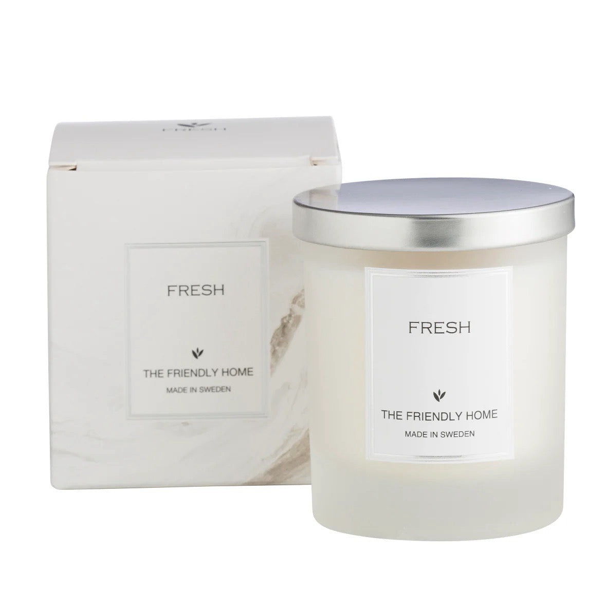 Doftljus Fresh frostat glas 165g - The Friendly Home hos Lilla Hem