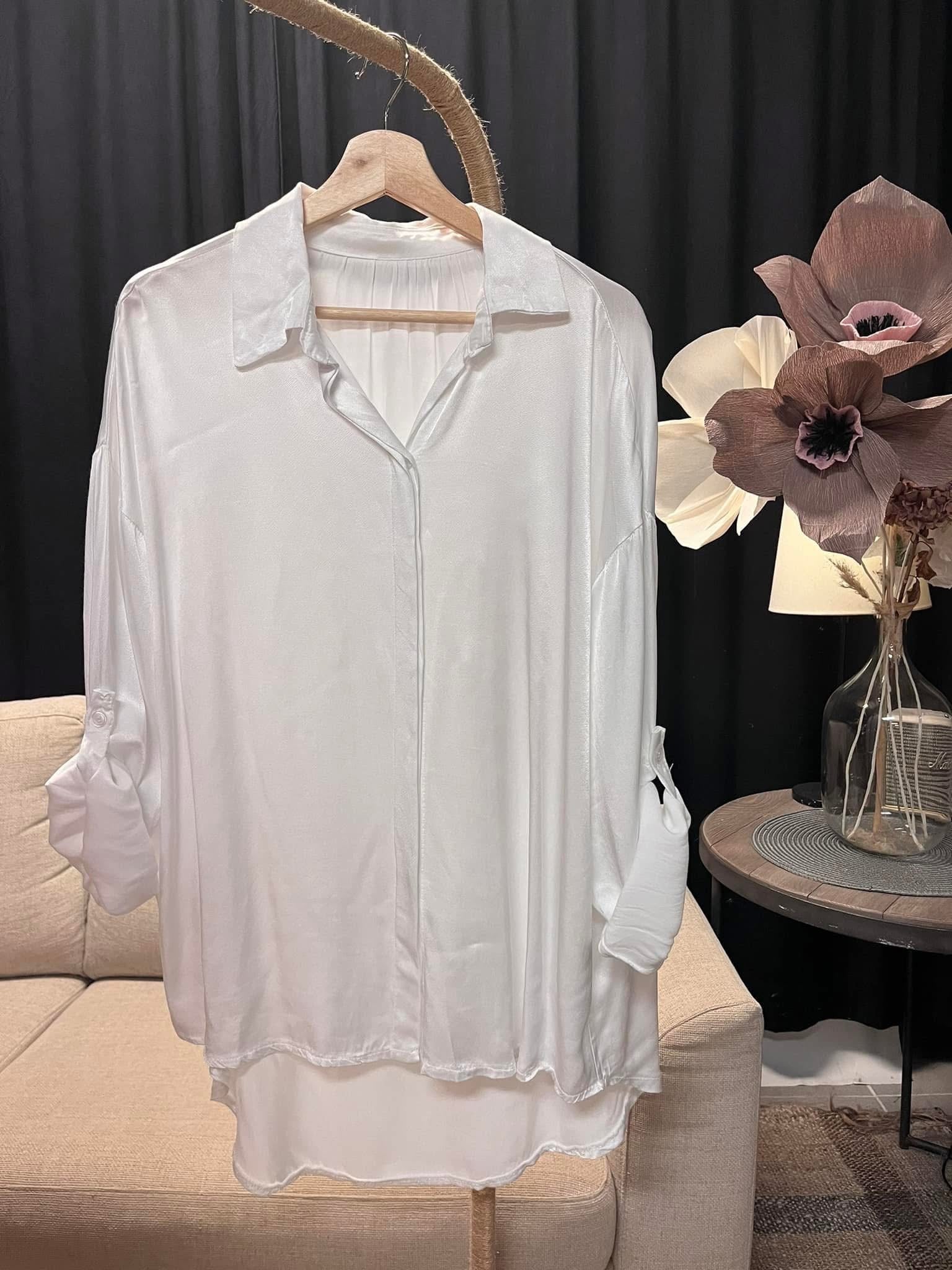 Viskosblus Vit Onesize - Fashion By K hos Lilla Hem