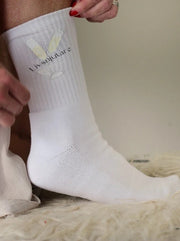 Sportsocka Livsnjutare Vit - AP Design hos Lilla Hem