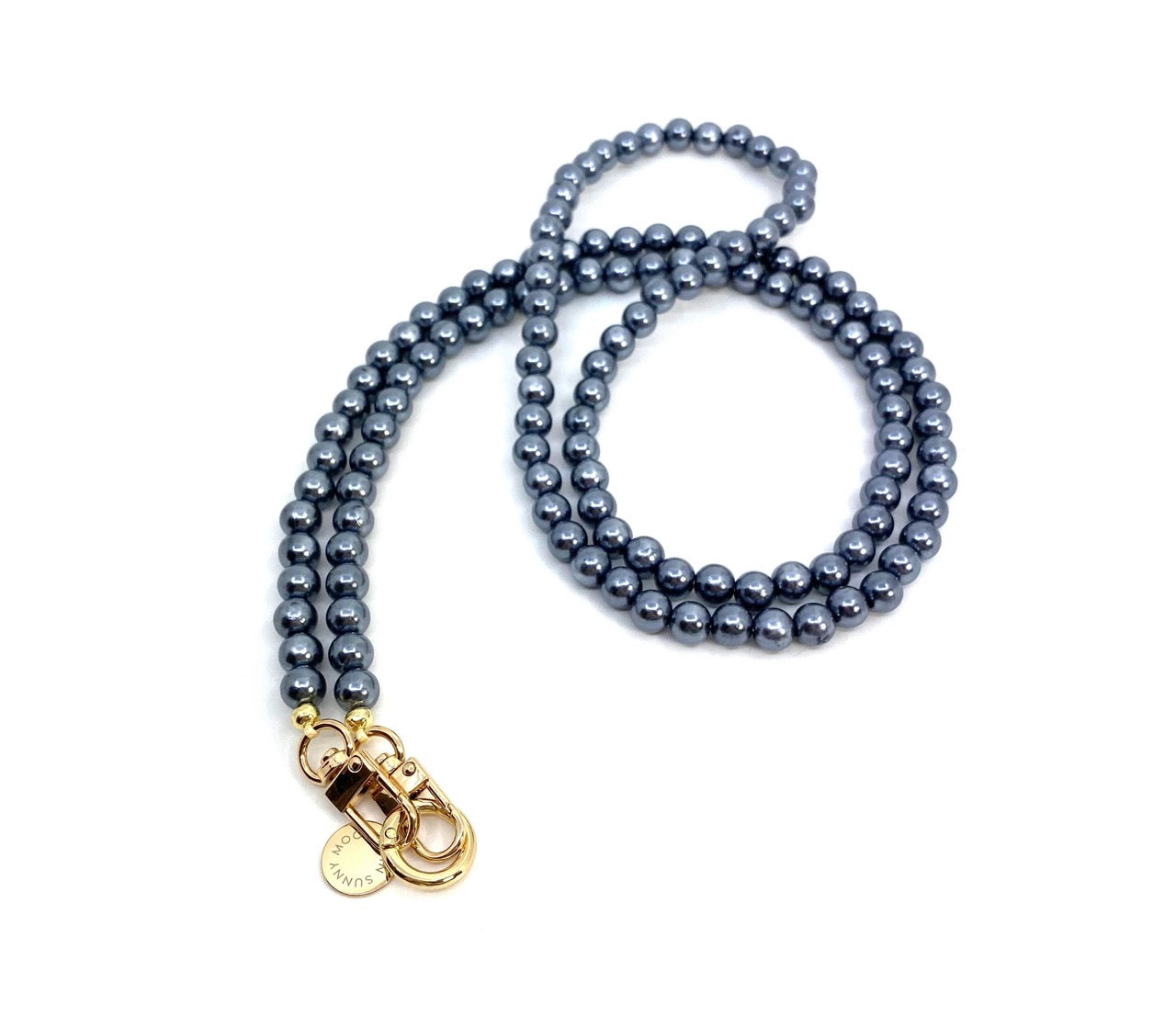 Mobilhalsband Milla Deco Strap Grey Silver - In Sunny Mood hos Lilla Hem