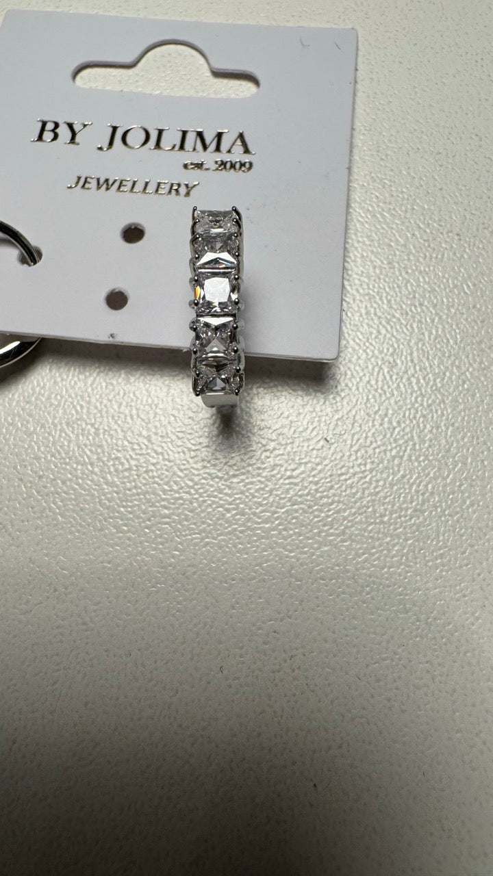 Örhängen JE170 Crystal Silver - By Jolima | Lilla Hem