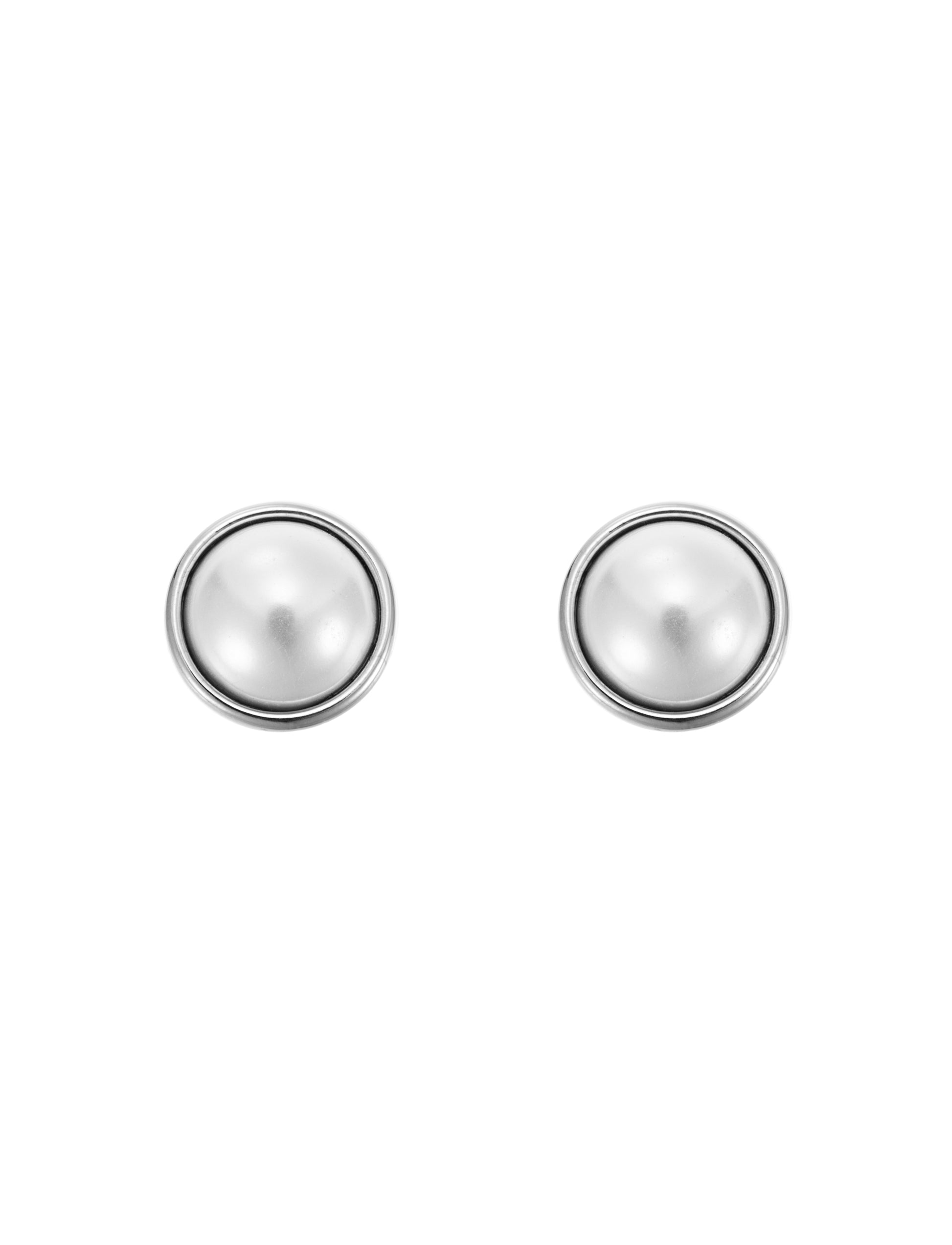 Örhängen Globe Stud Pearl Steel - By Jolima | Lilla Hem