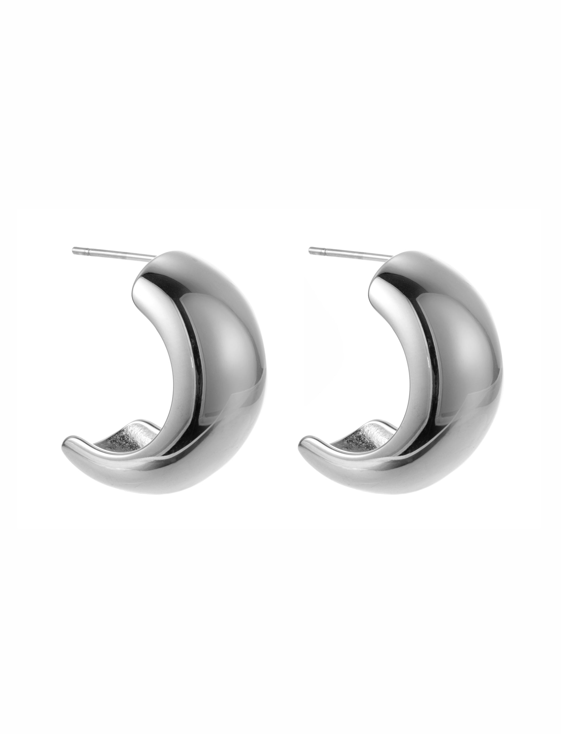Örhängen Ivy small hoop , steel - By Jolima hos Lilla Hem