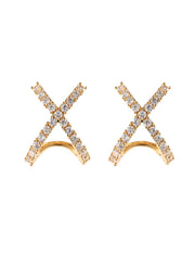 Örhängen Cross earring, gold - By Jolima hos Lilla Hem