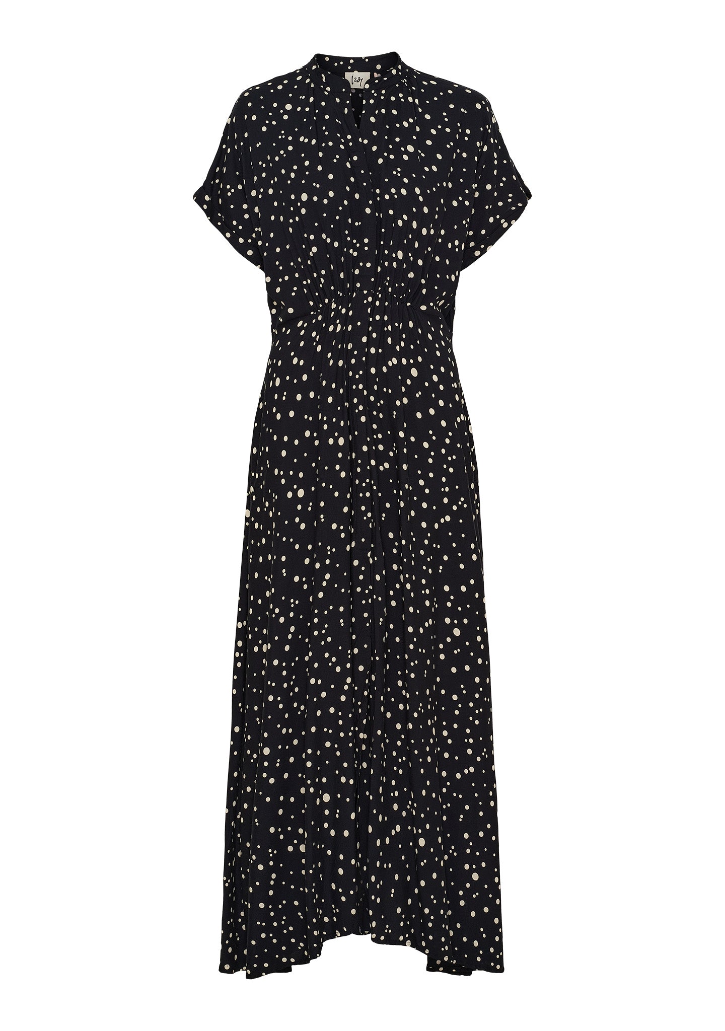 Gyta Dress M67 Black W/Sand Drops - I SAY | Lilla Hem