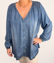 Blus Tencell M.Wash Onesize - Caramelle Fashion hos Lilla Hem