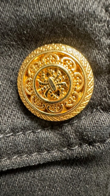 Jeans med Guldknappar Svart Svart - Caramelle Fashion | Lilla Hem