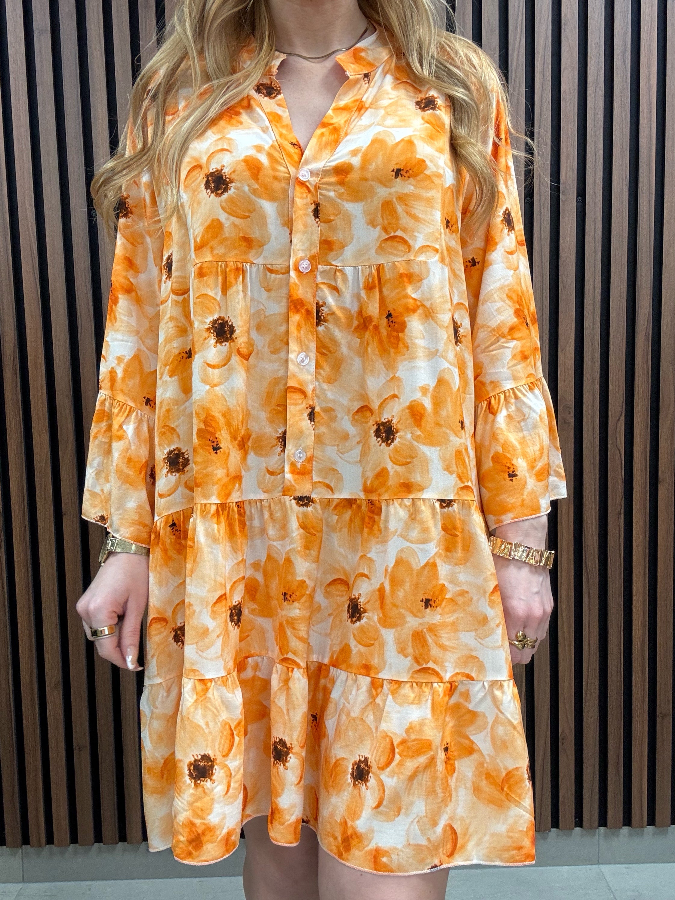 Klänning Tyril Orange Onesize - Gemini | Lilla Hem