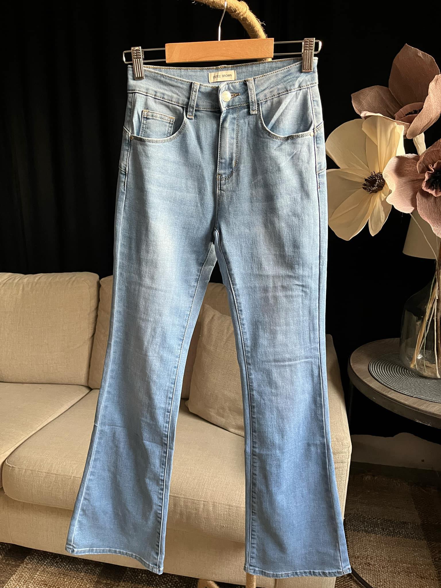 Jeans Skinny PushUp Flare Denim - Fashion By K hos Lilla Hem