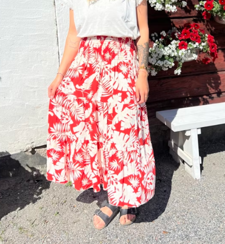 Kjol Zeo Röd Onesize - Gemini hos Lilla Hem