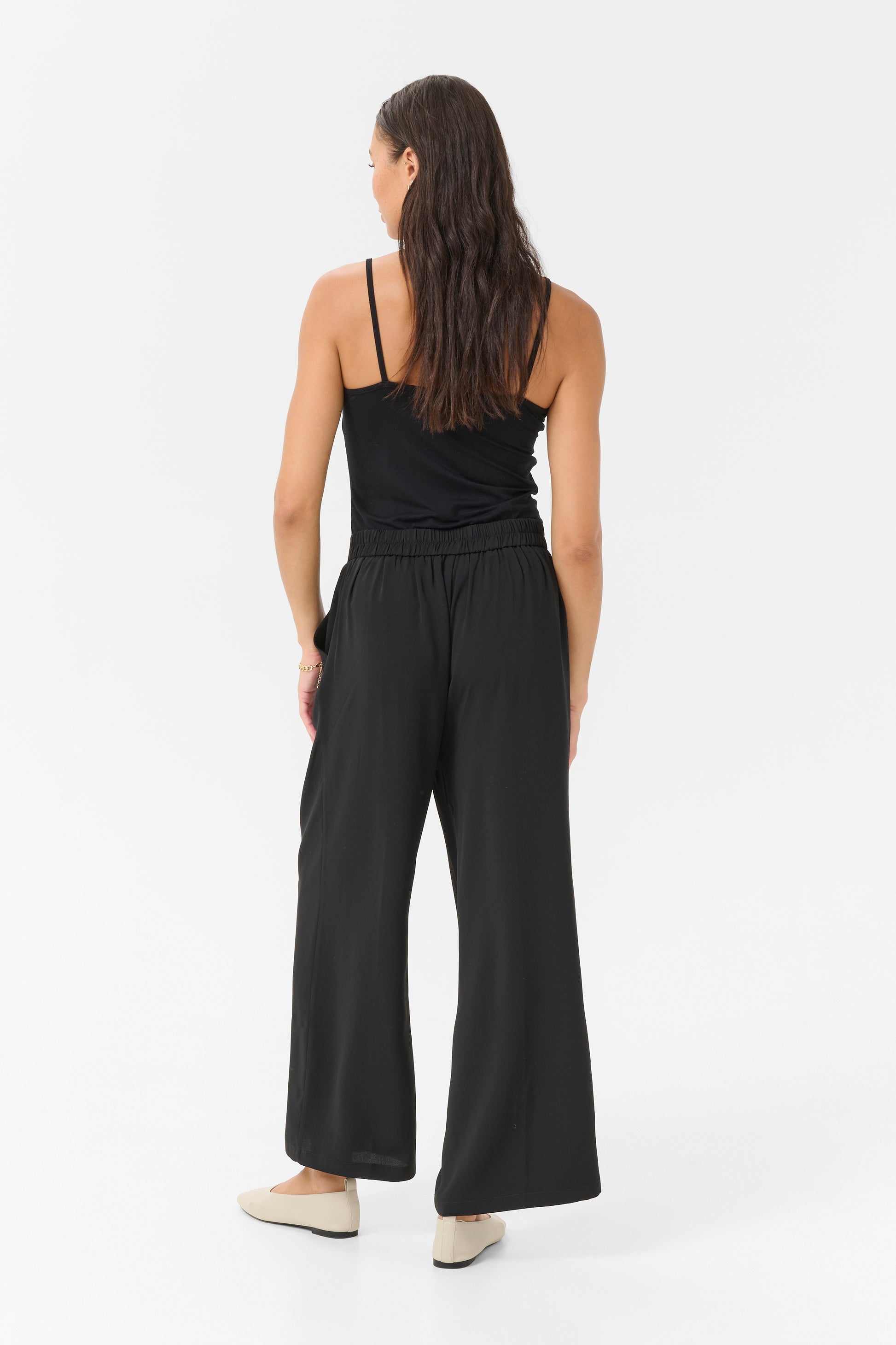 KAillis Cropped Pants Black Deep - KAFFE | Lilla Hem