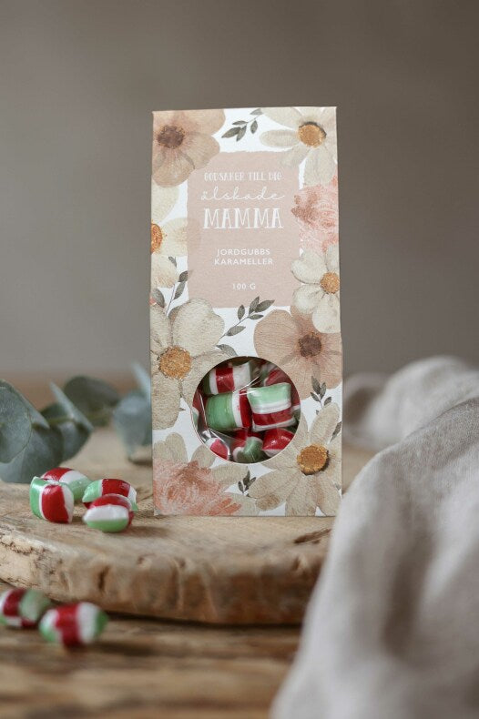 Godis Godsaker till Dig Älskade Mamma Jordgubb 100g - Majas Cottage | Lilla Hem