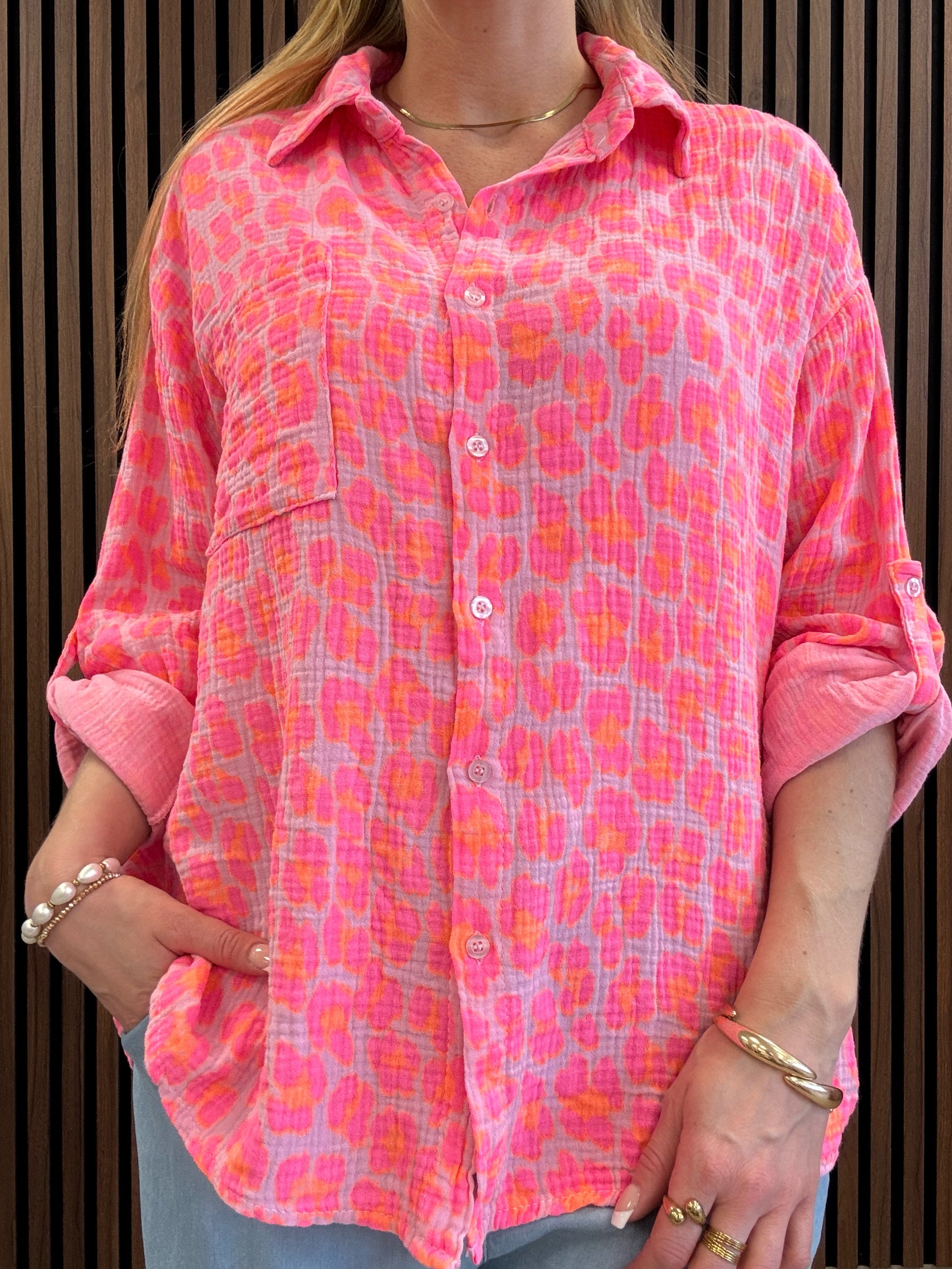 Skjorta Lykka Orange Onesize - Gemini hos Lilla Hem