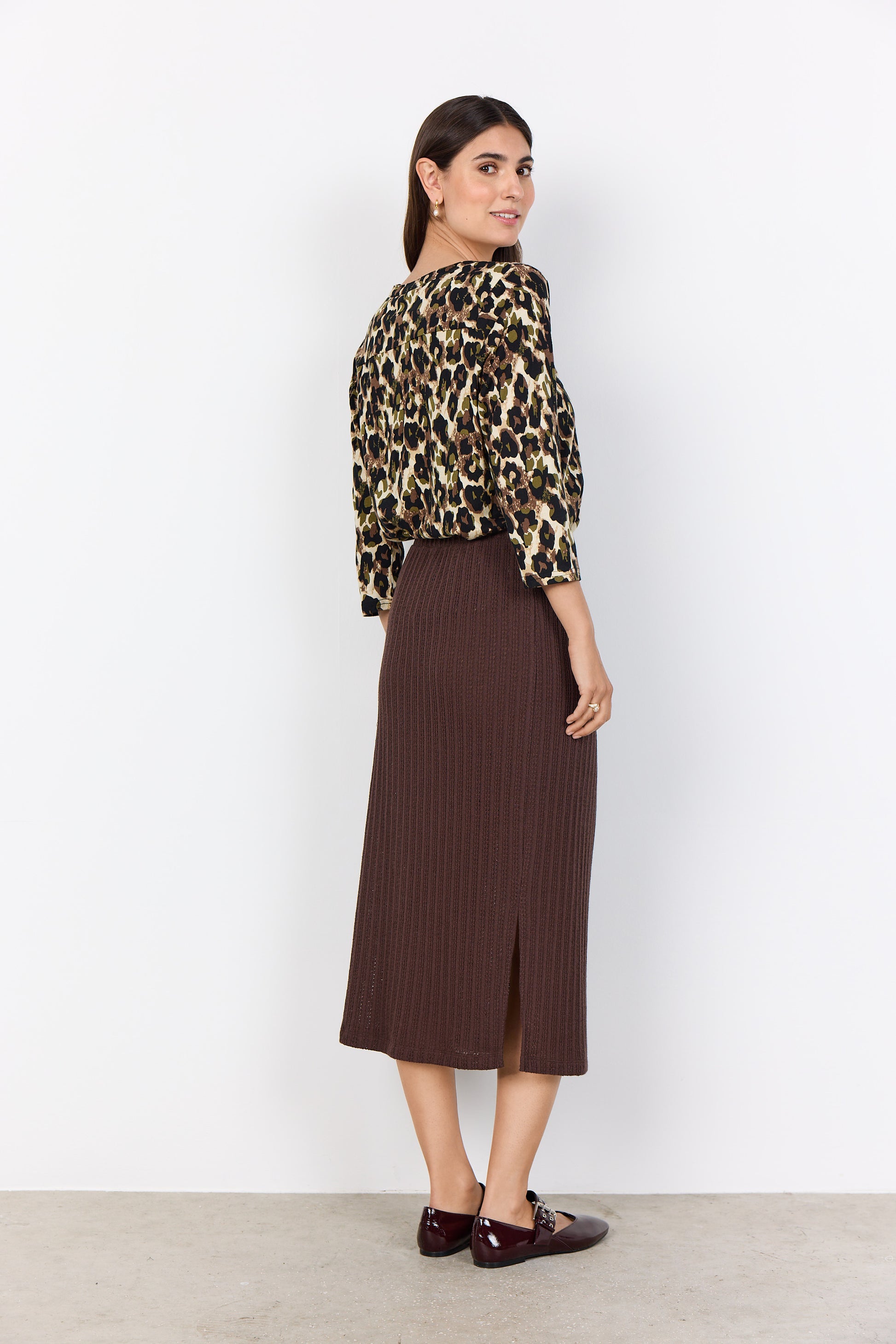 Blus SC-FELICITY AOP 516 7230 Misty Olive Combi - Soya Concept | Lilla Hem