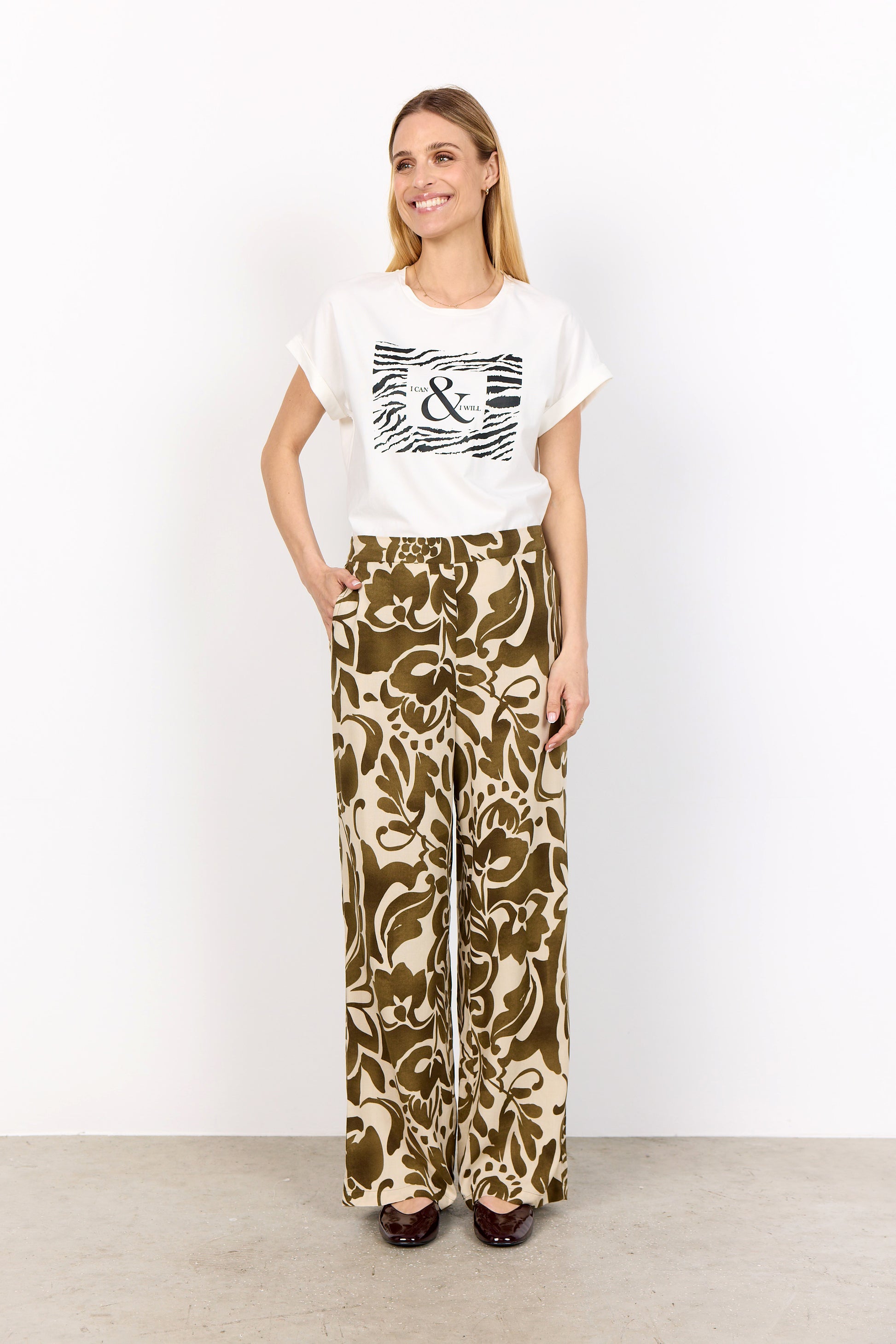 T-Shirt SC-RINA FP 7 1100 Offwhite - Soya Concept | Lilla Hem