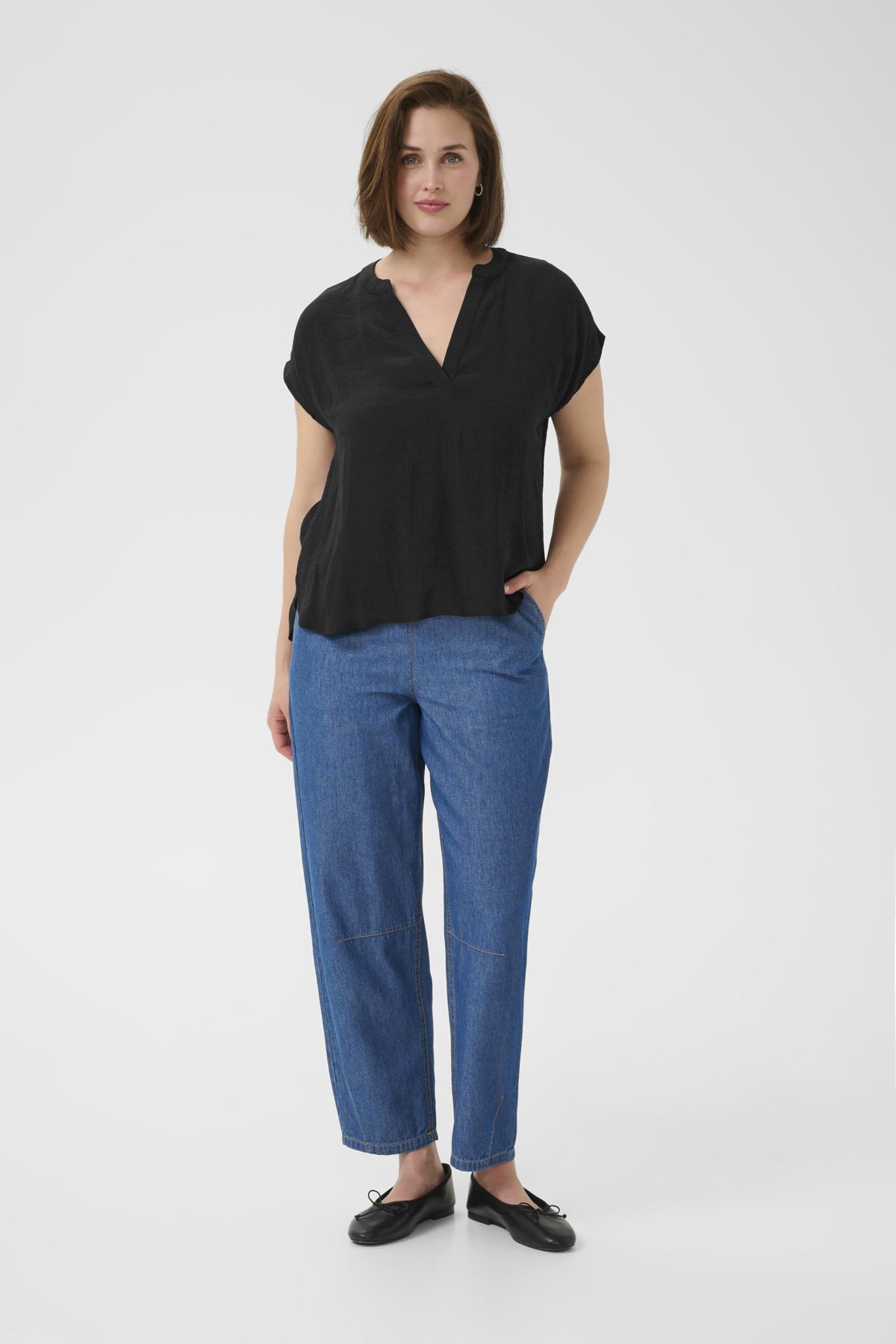 KAanja Blouse Black Deep - KAFFE | Lilla Hem