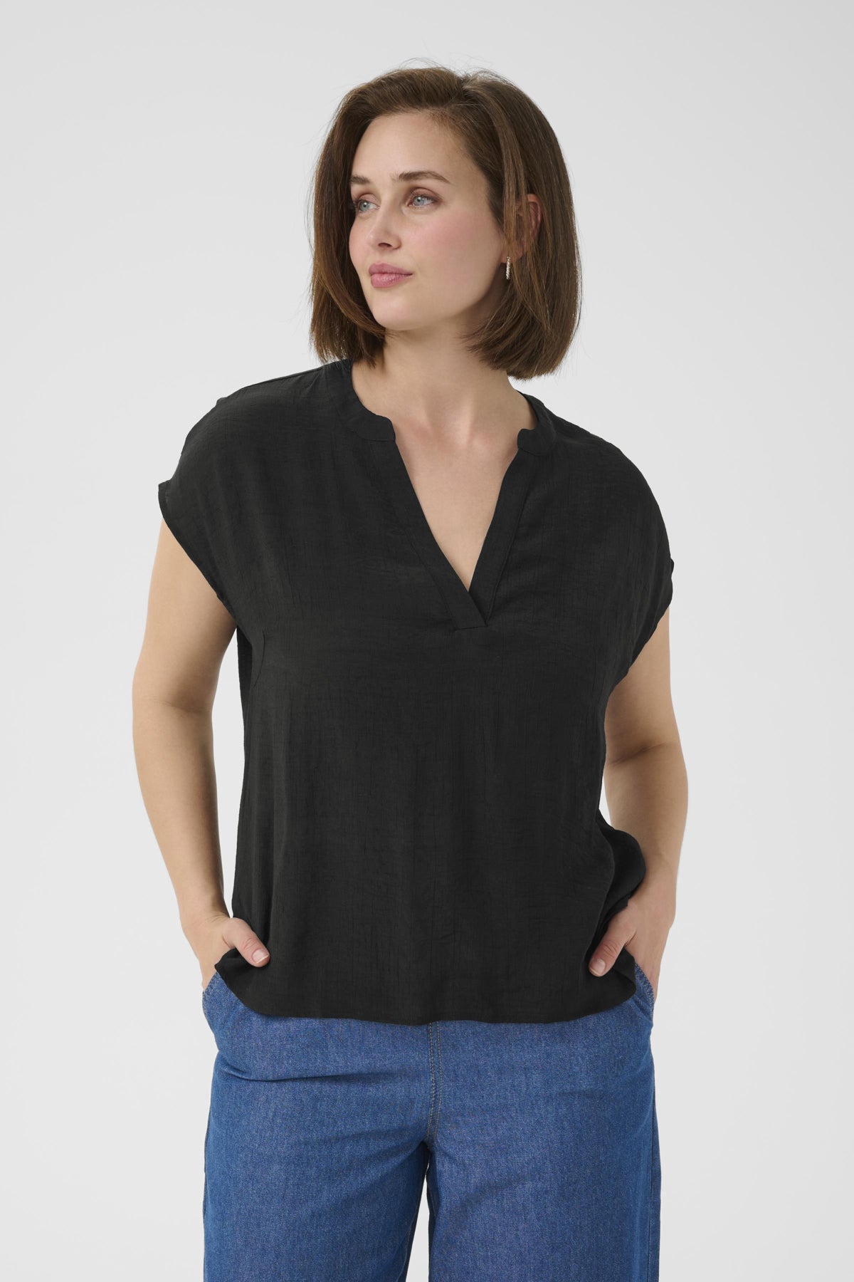 KAanja Blouse Black Deep - KAFFE | Lilla Hem